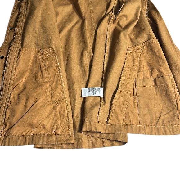 NORTH FACE, cotton jacket,zipper,snaps, PTP 18”, like sm/med tan,yellowstone EC - Picture 13 of 17